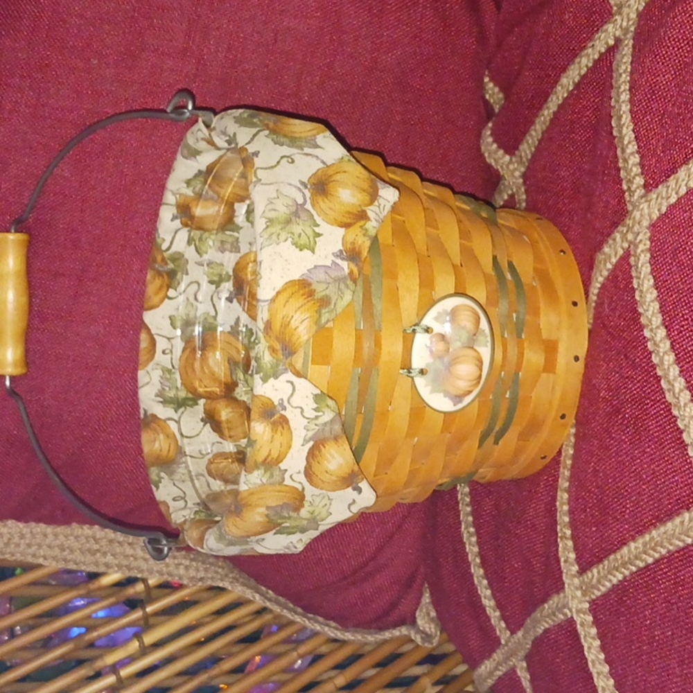 Longaberger Fall Pail Pumpkin Basket